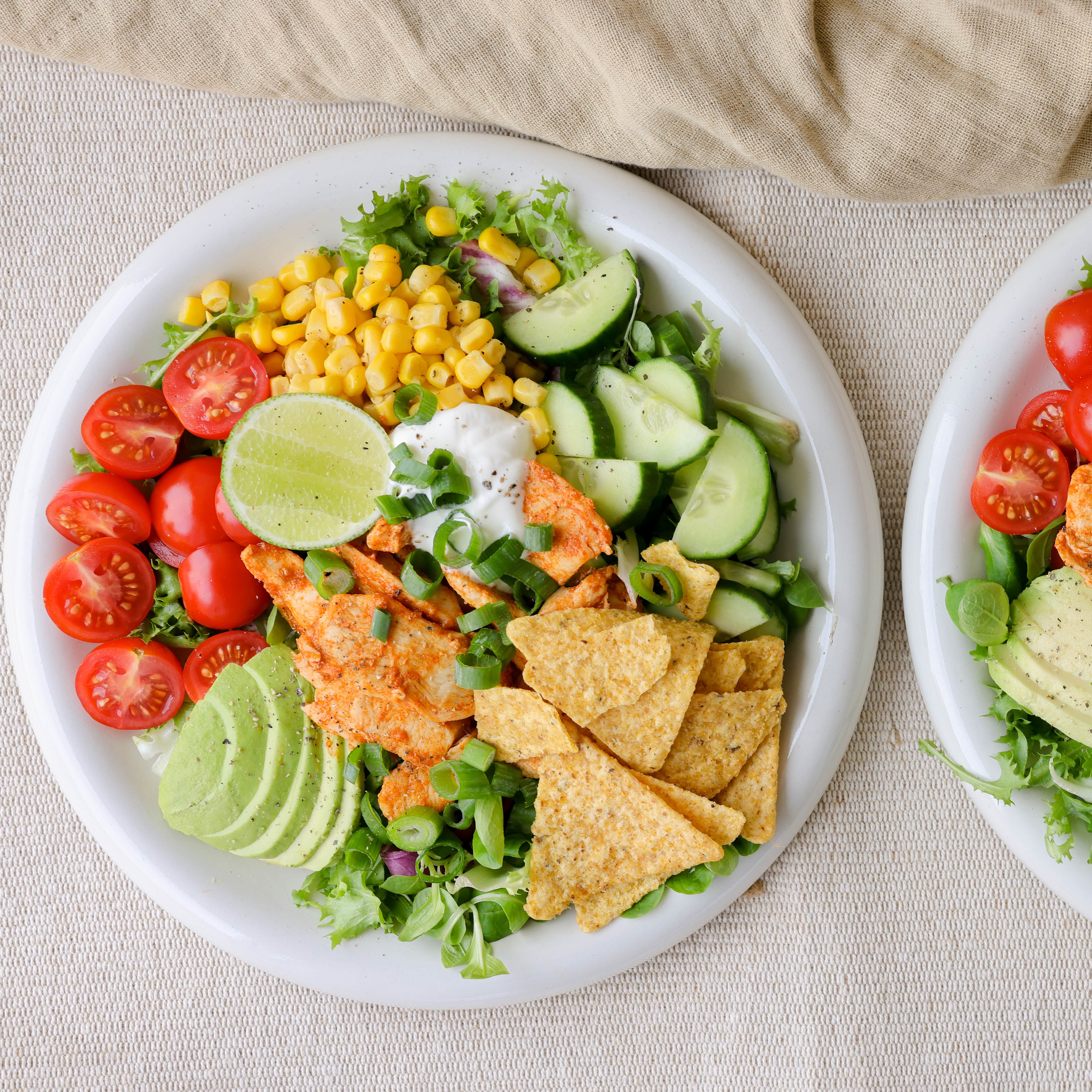 Taco salat med kylling