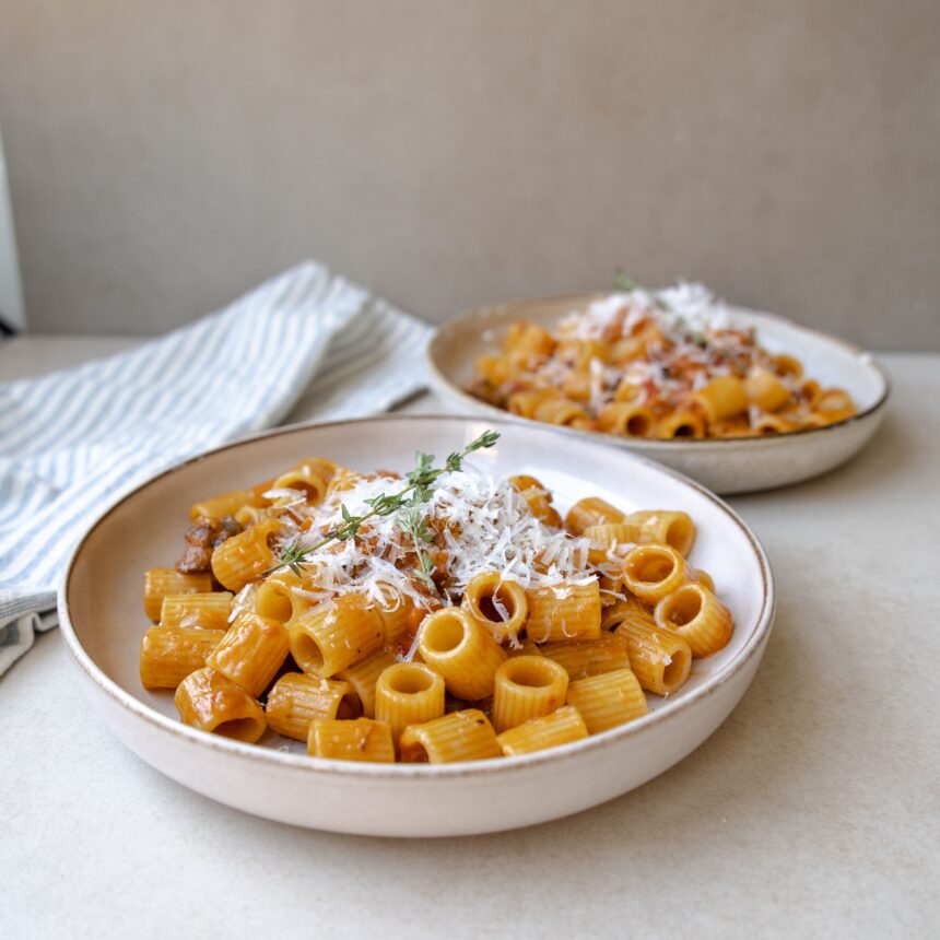 Pasta med ragout af Osso Buco