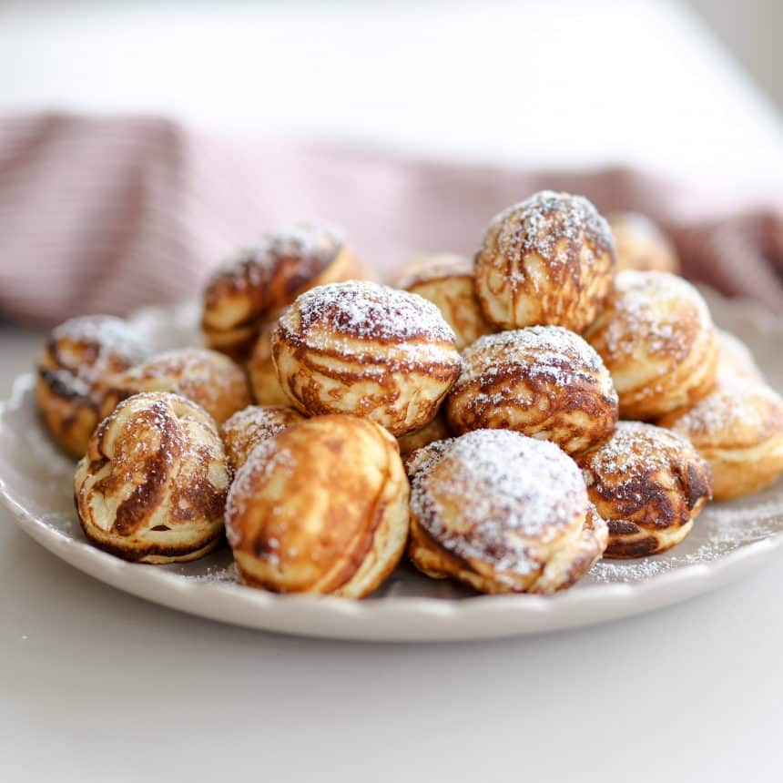 Æbleskiver med æble